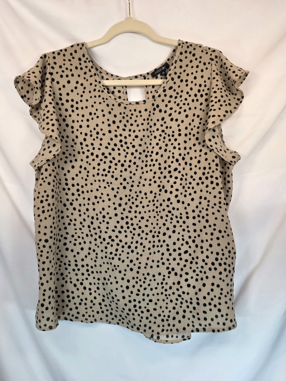Papermoon Women's Cottagecore Boho Office Casual Ruffle Sleeve Blouse Size XXL